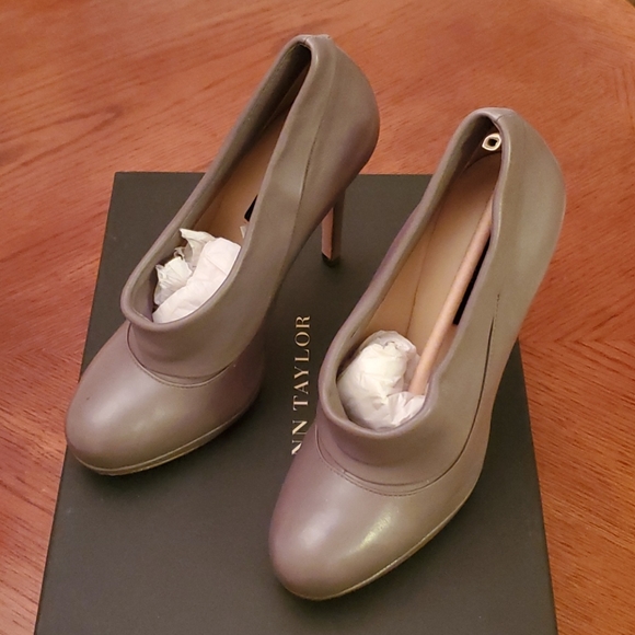 Ann Taylor Shoes - Ann Taylor Taupe Ankle Booties